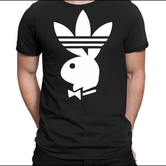 RARE! PLAYBOY ADIDAS AINTNOBODYCOOL SHIRT black never worn - Picture 2 of 2